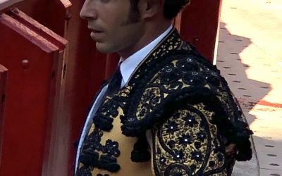 The bullfighters dress in San Fermin
