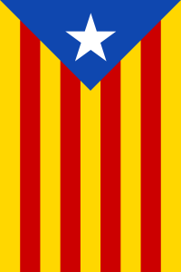 Independentist flag for Catalunia