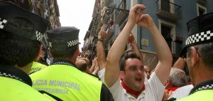 Police in Pamplona